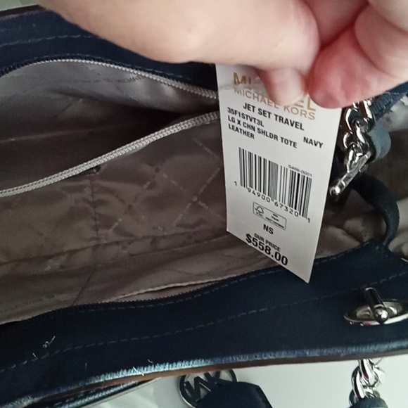 Michael Kors Large X Chain Shoulder Tote Bag - Picture 5 of 6